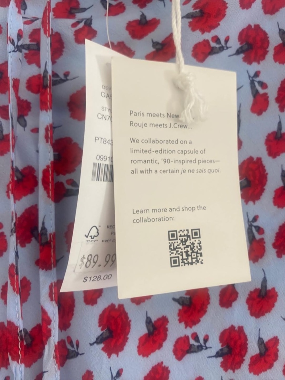 J. Crew x Rouje - Carnation Print Poems Skirt - Size XL - Picture 4 of 10